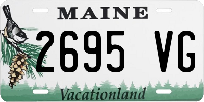 ME license plate 2695VG