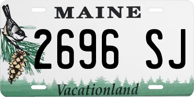 ME license plate 2696SJ