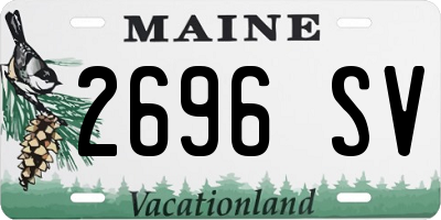 ME license plate 2696SV