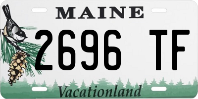 ME license plate 2696TF