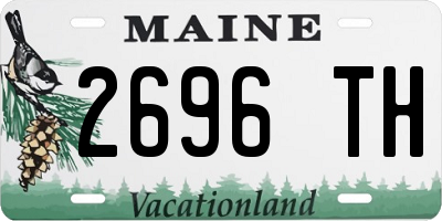 ME license plate 2696TH