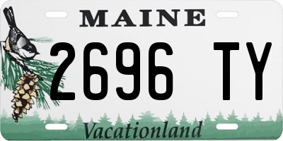 ME license plate 2696TY