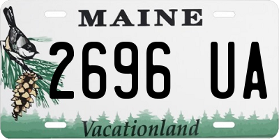 ME license plate 2696UA
