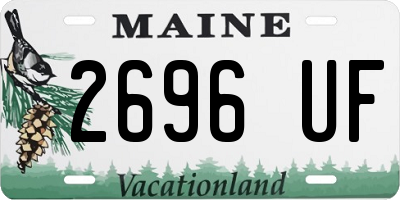 ME license plate 2696UF