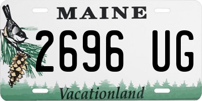 ME license plate 2696UG