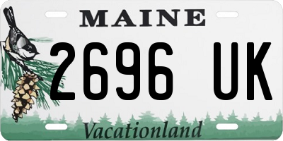 ME license plate 2696UK