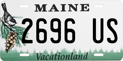 ME license plate 2696US