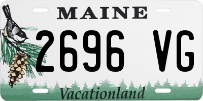 ME license plate 2696VG