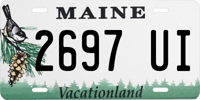 ME license plate 2697UI