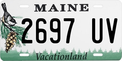 ME license plate 2697UV