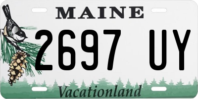 ME license plate 2697UY