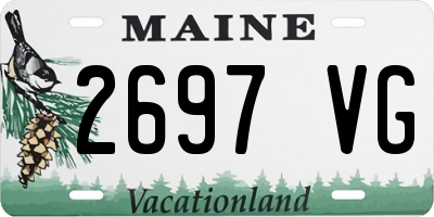 ME license plate 2697VG