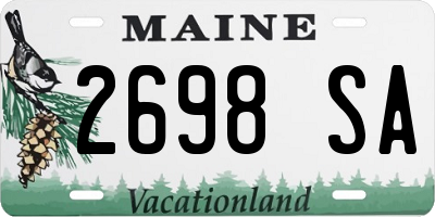 ME license plate 2698SA