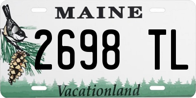 ME license plate 2698TL