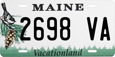 ME license plate 2698VA