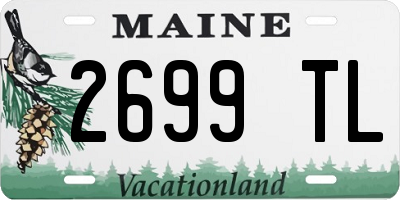 ME license plate 2699TL
