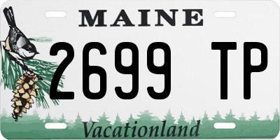 ME license plate 2699TP