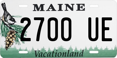 ME license plate 2700UE