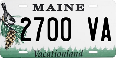 ME license plate 2700VA