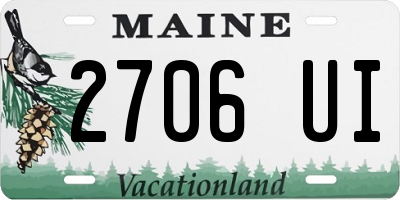 ME license plate 2706UI