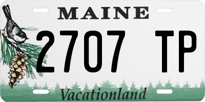 ME license plate 2707TP