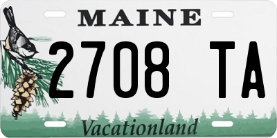 ME license plate 2708TA