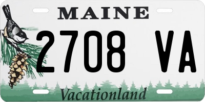 ME license plate 2708VA