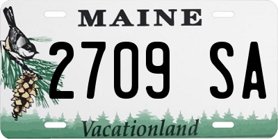 ME license plate 2709SA