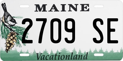 ME license plate 2709SE