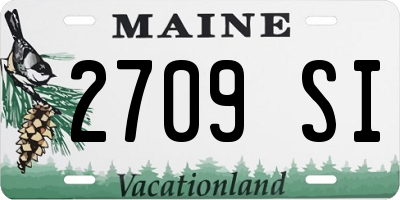 ME license plate 2709SI