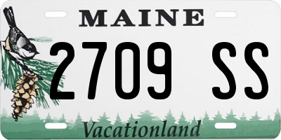 ME license plate 2709SS