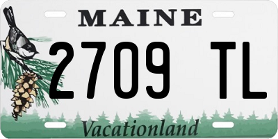 ME license plate 2709TL