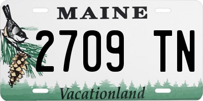 ME license plate 2709TN