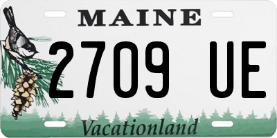ME license plate 2709UE
