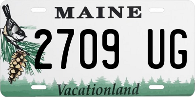 ME license plate 2709UG