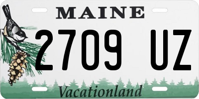 ME license plate 2709UZ