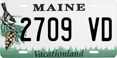 ME license plate 2709VD