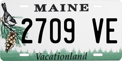 ME license plate 2709VE