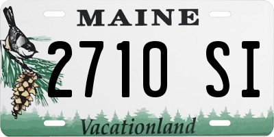 ME license plate 2710SI