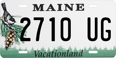 ME license plate 2710UG