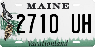 ME license plate 2710UH