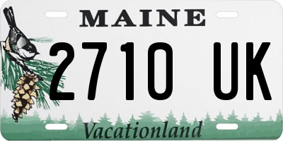 ME license plate 2710UK