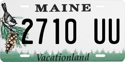 ME license plate 2710UU