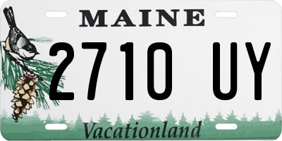 ME license plate 2710UY