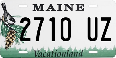 ME license plate 2710UZ