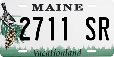 ME license plate 2711SR