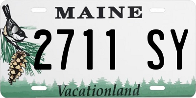 ME license plate 2711SY