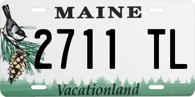 ME license plate 2711TL
