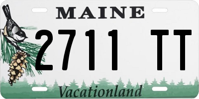 ME license plate 2711TT