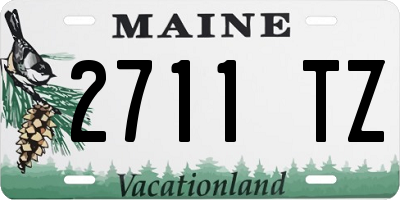 ME license plate 2711TZ